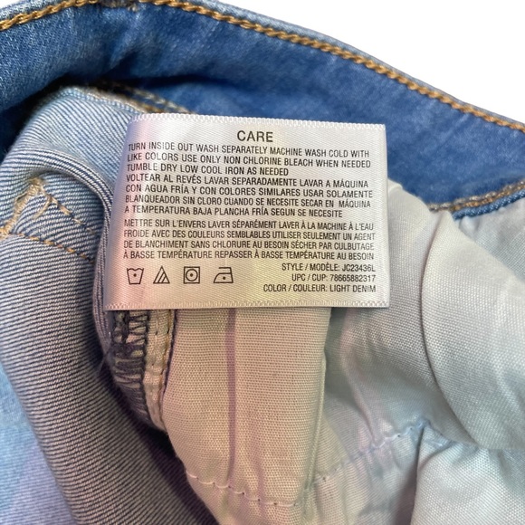 JORDACHE HIGH-WAISTED Med-Light Stretch Jeans Size12 - Picture 4 of 13